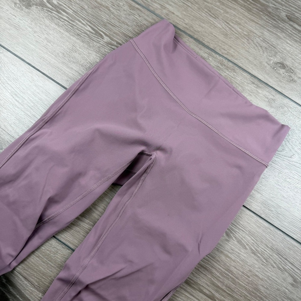 Lululemon Womens Leggings Align Ruched Hem High Rise Purple Size 8